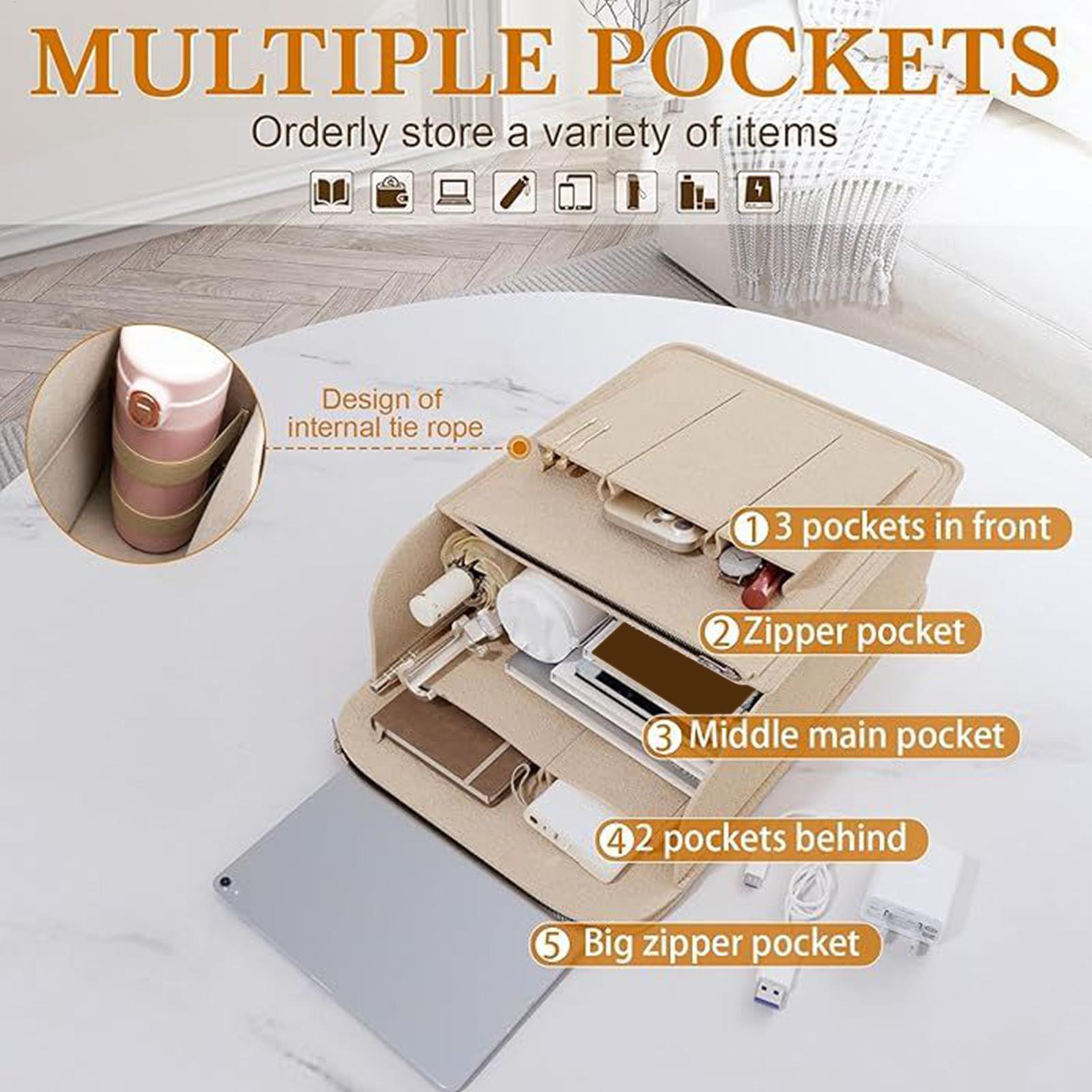 Backpack Insert Organizer - Вкладыш-органайзер для рюкзака, большая вместимость, портативная
