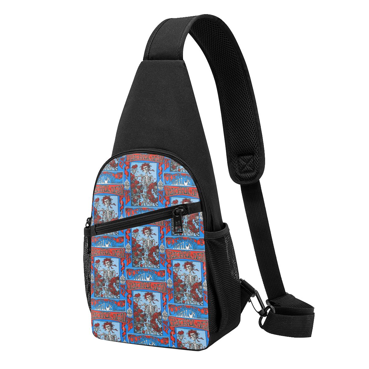 Sling Backpack Shoulder - Мужская нагрудная сумка Grateful Dead Rock