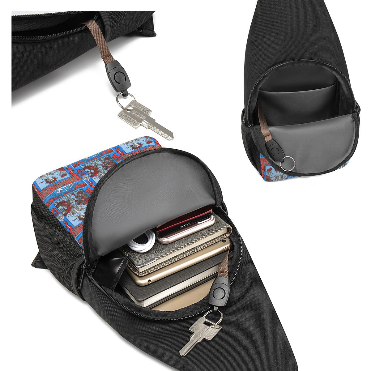 Мужская нагрудная сумка Gratef – обзор и цена Sling Backpack Shoulder