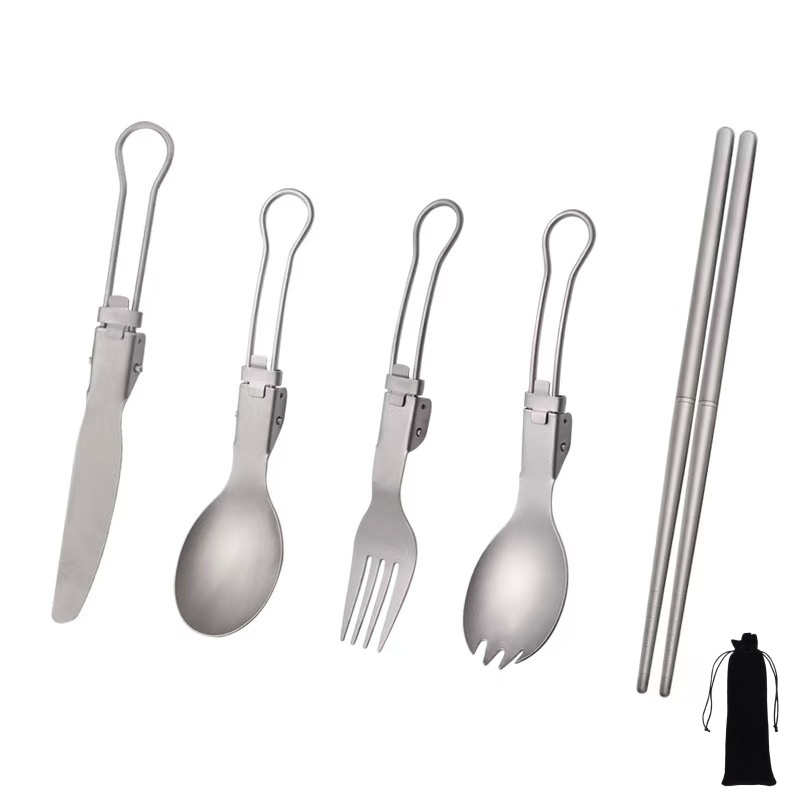 Титановый складной набор столо – обзор и цена Foldable Backpack Small